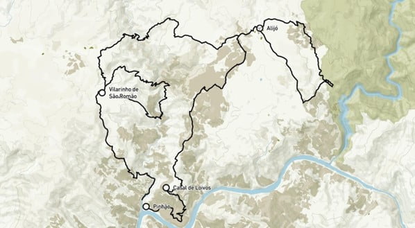 Douro Wine Region Walking Route Map
