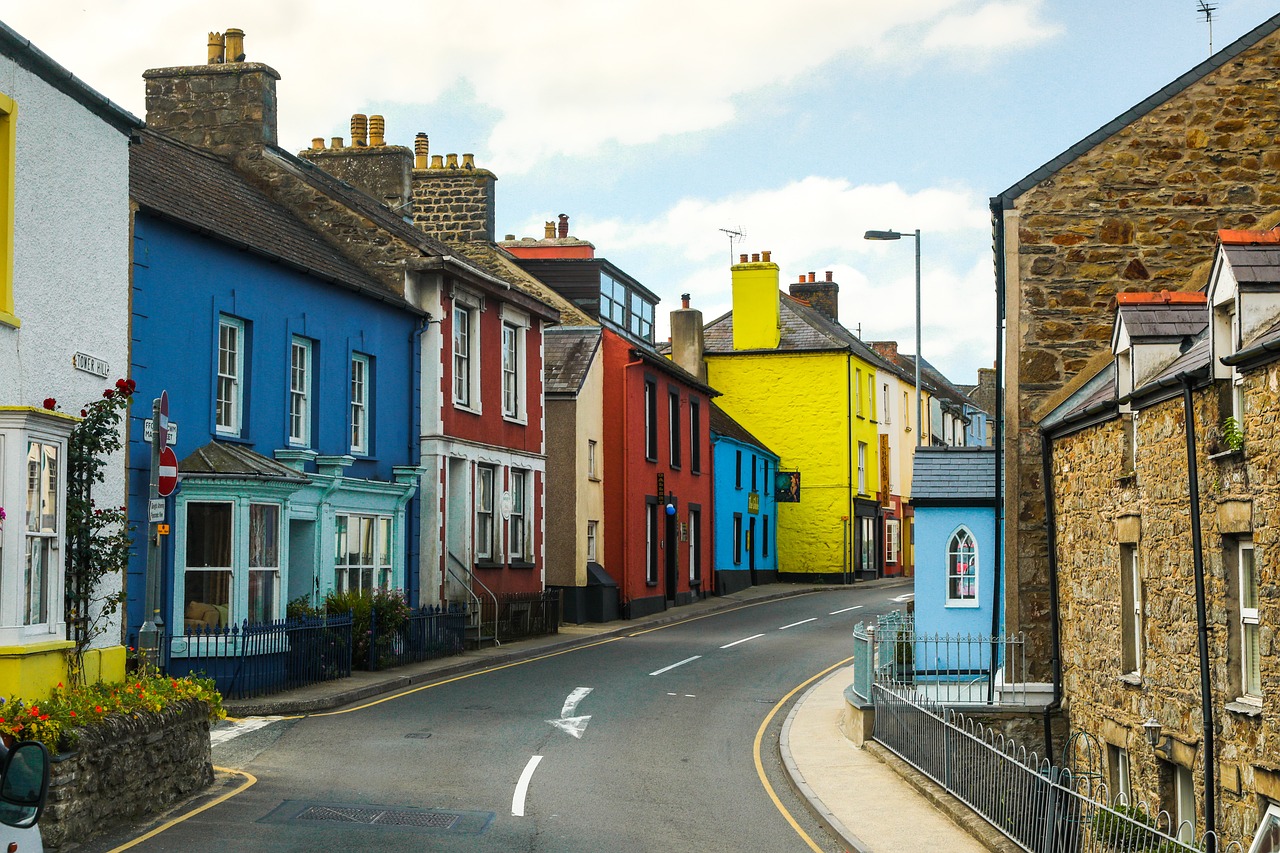 Wales - colourful street